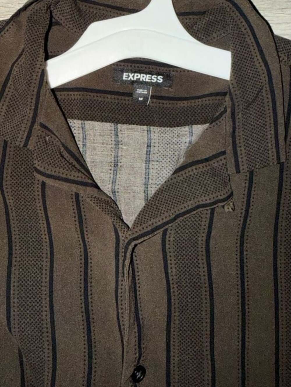 Express Men's Textured Button-Down - image 3